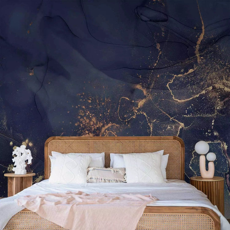 Wall Murals with abstract pattern - Dark blue elegance, 160019 - buy at G-ART