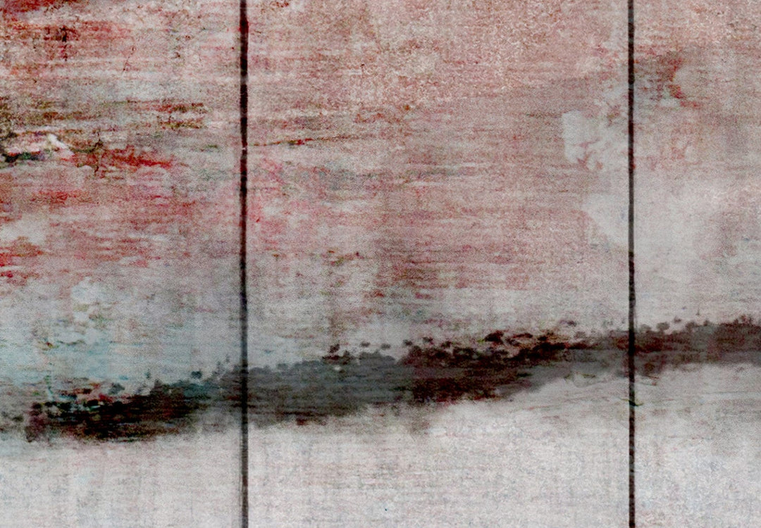 Fototapetes ar abstrakta rakstu uz koka dēļiem - 143804 G-ART