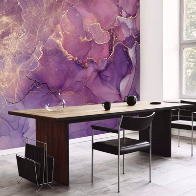 Wall Murals with abstract pattern in purple shades, 160021 G-ART