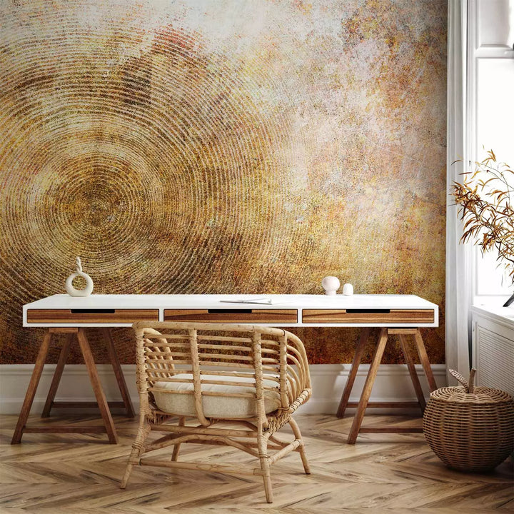 Fototapetes ar abstrakta rakstu - zelta koks - moderns stils G-ART