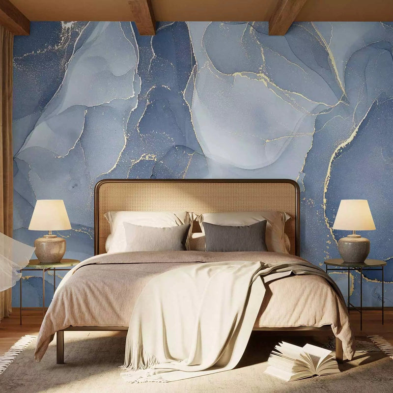 Wall Murals with abstract pattern - Blue abstraction, 160026 - buy G-ART