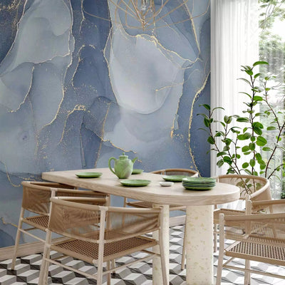 Wall Murals with abstract pattern - Blue abstraction, 160026 - buy G-ART