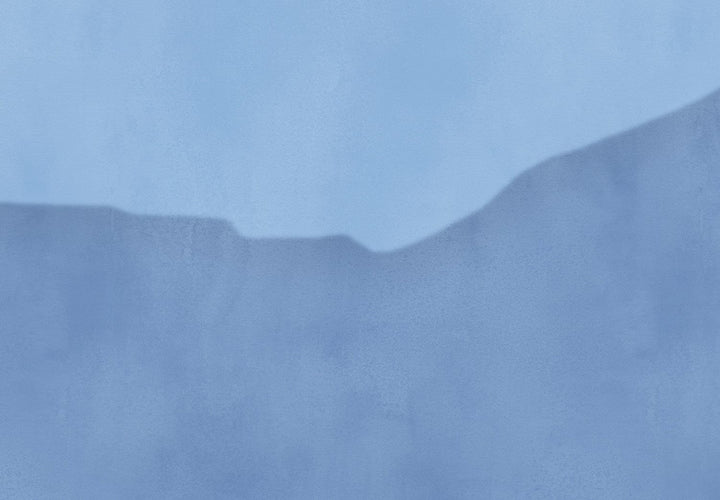 Fototapetes ar abstraktiem kalniem zilos toņos - 138184 G-ART