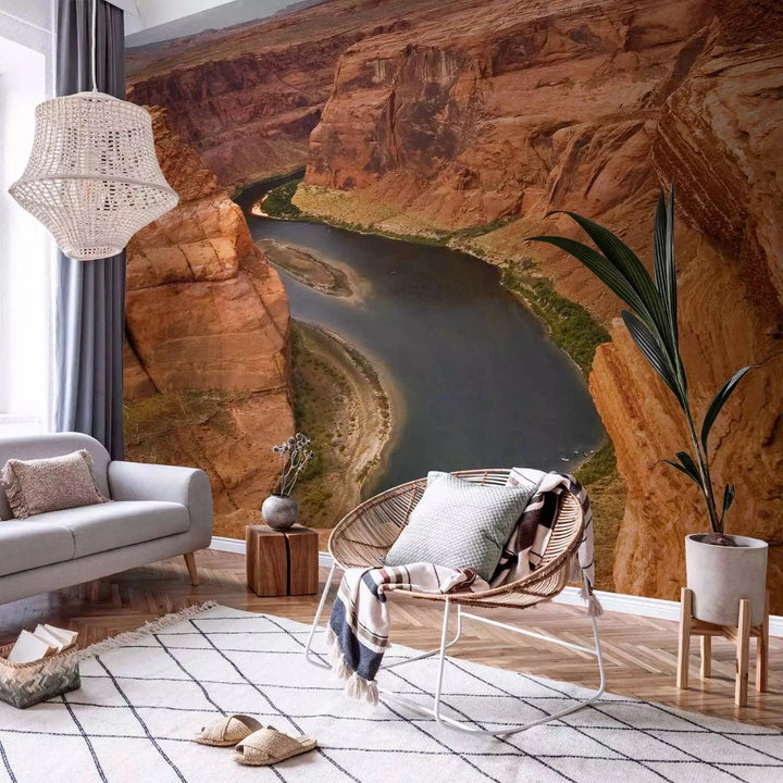 Fototapetes ar ainavu - ASV - Lielais kanjons, brūnos toņos G-ART