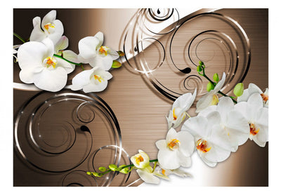Fototapetes ar baltam orhidejām - Uzticība, 59712 G-ART