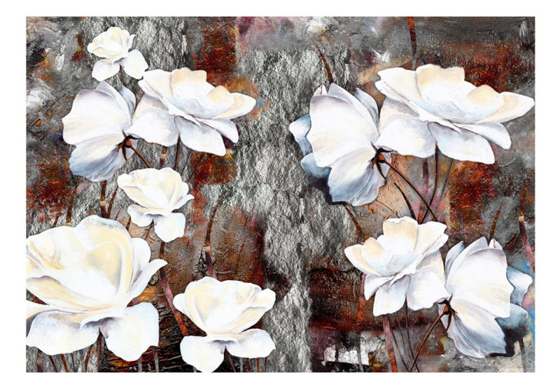 Fototapetes ar baltiem ziediem - Kautrība, 97277 G-ART