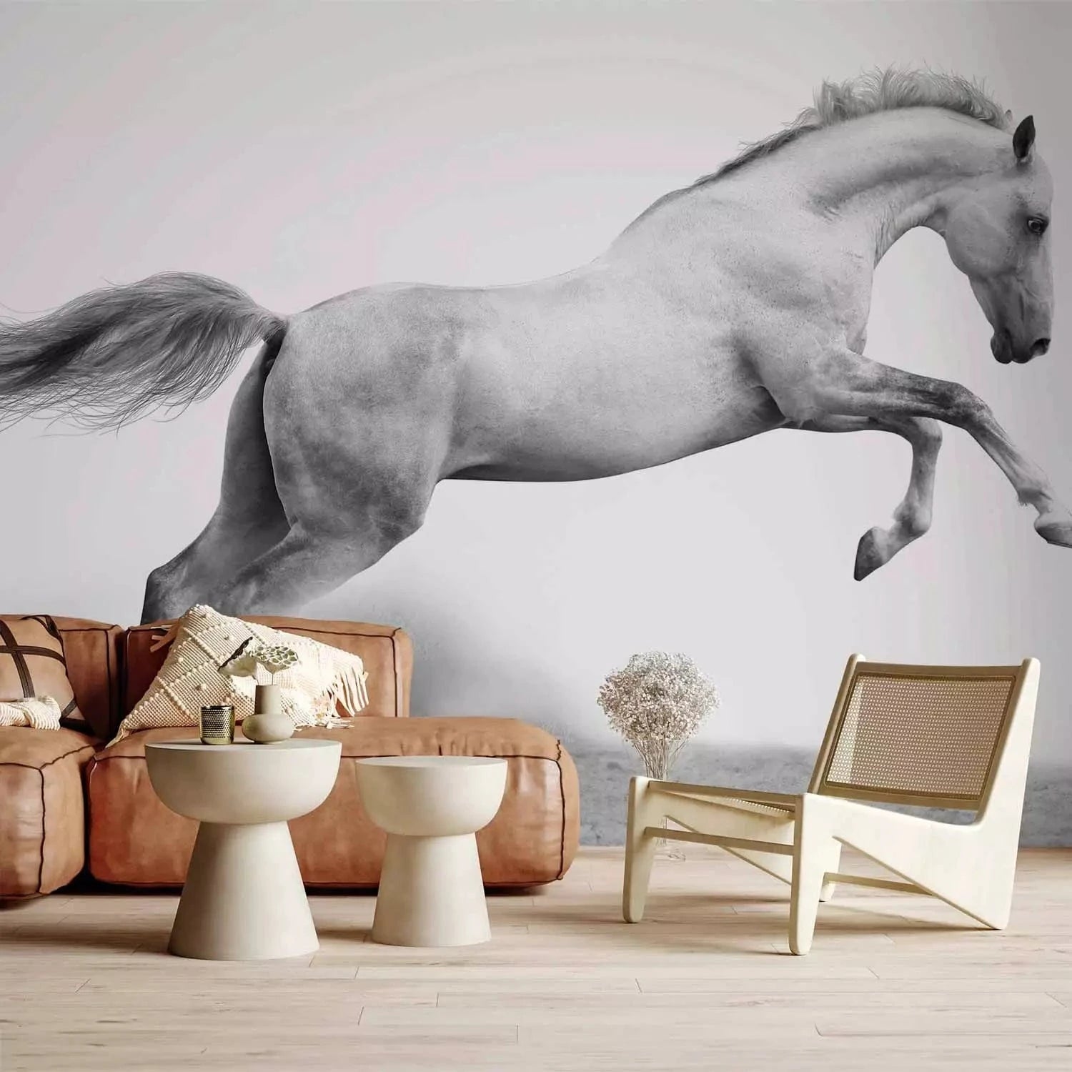 Fototapetes ar baltu zirgu - Eklipse, 60965 G-ART