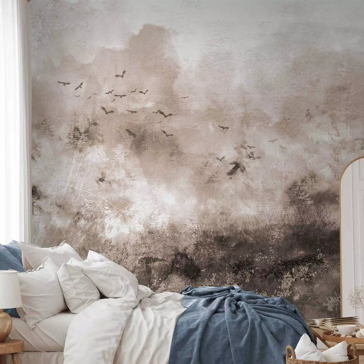 Fototapetes ar dabas motīvu - Ceļojums - bešā krāsā - 143770 G-ART