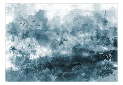 Fototapetes ar dabas motīvu - Ceļojums diviem, zilā, 143769 G-ART