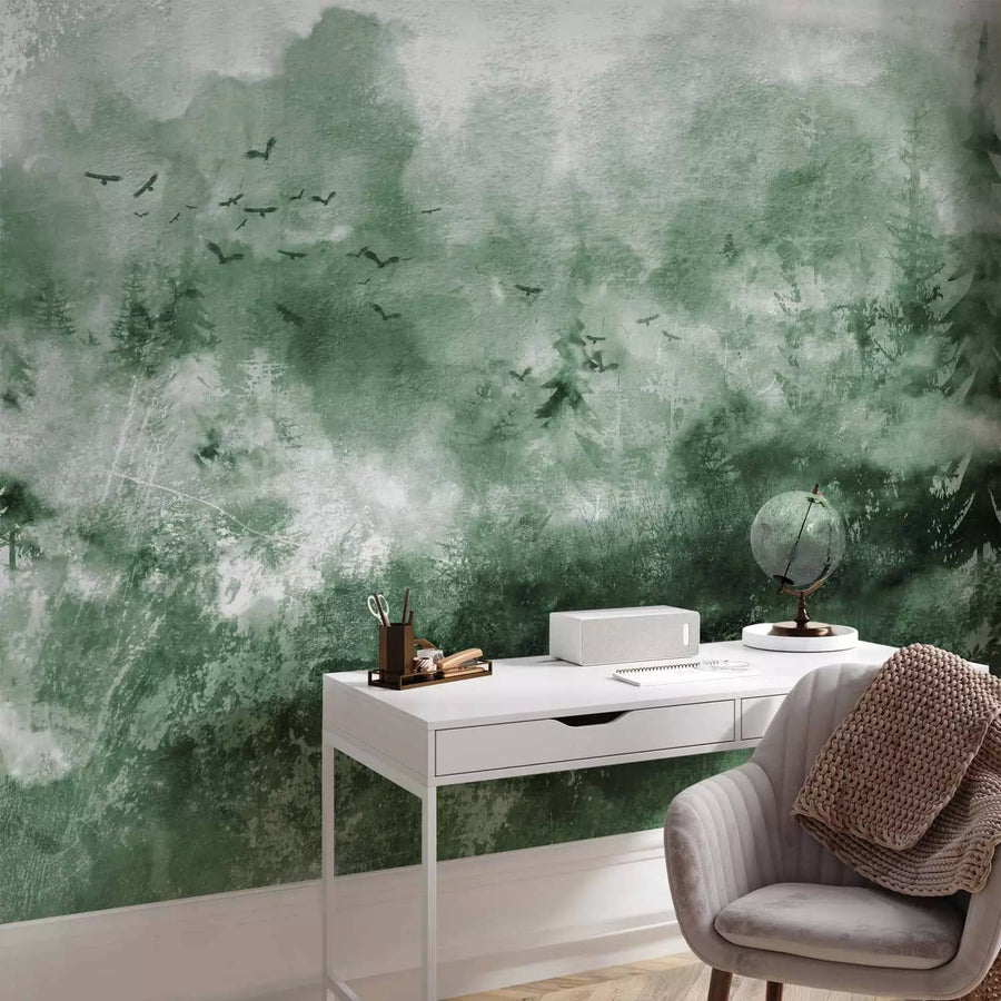 Fototapetes ar dabas motīvu - Ceļojums - zaļā krāsā - 143771 G-ART