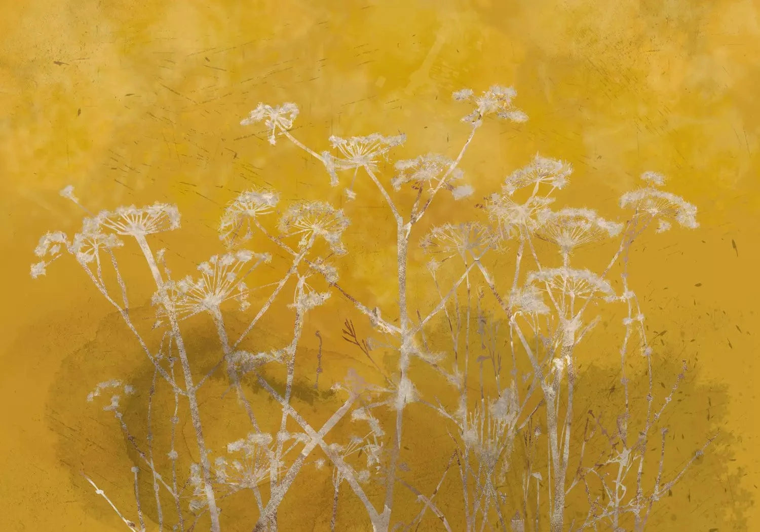 Fototapetes ar dabas motīvu dzeltenā krāsā - Saules pļava - pirkt G-ART
