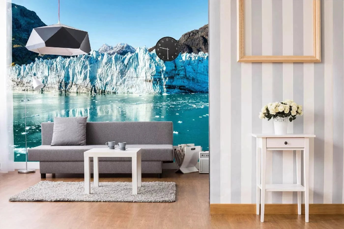 Fototapetes ar dabu - Alaskas ledājs, zilā krāsā D-ART