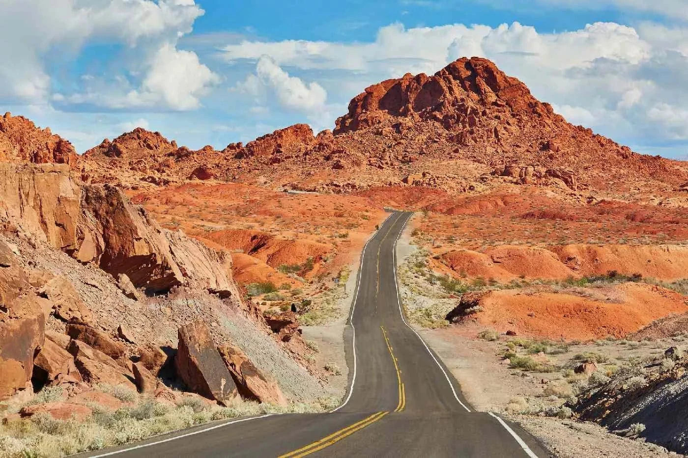 Fototapetes ar dabu - Ceļš Nevadā, zilā krāsā D-ART