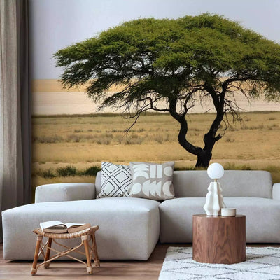 Wall Murals for a living room with savannah and Etosha National Park in Namibia G-ART