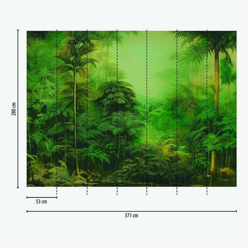 Fototapetes ar džungļiem, 371x280 cm, 1407373 AS Creation