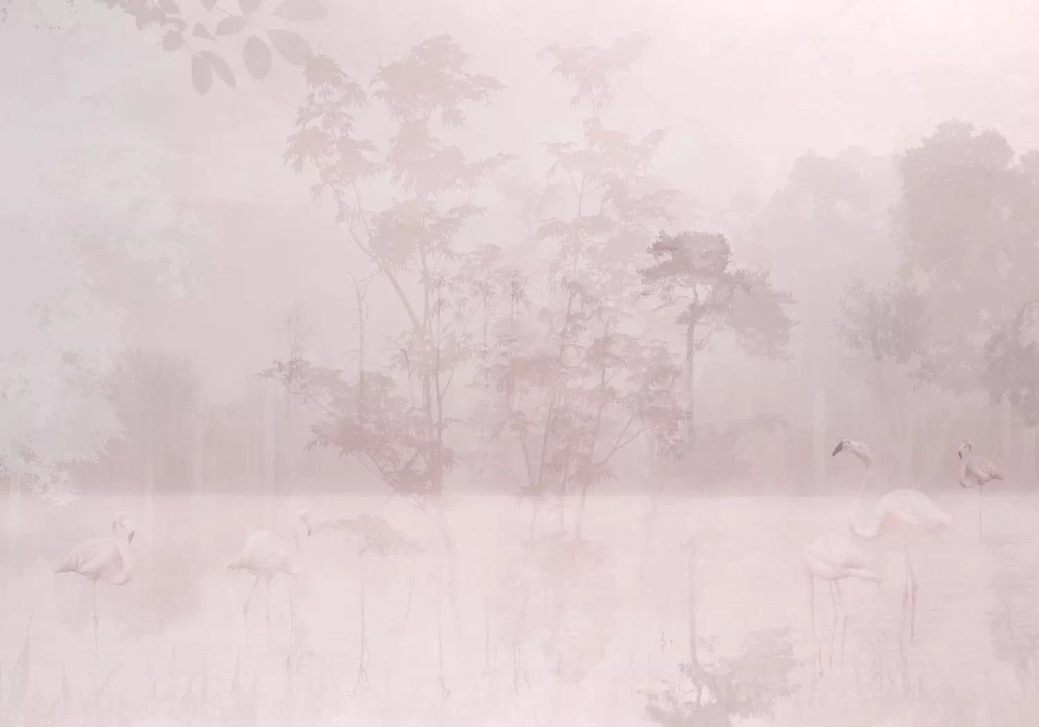 Fototapetes ar flamingo Dawn Pink rozā krāsā G-ART