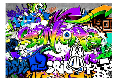 Fototapetes ar graffiti 64602 Pilsētas vārdi G-ART
