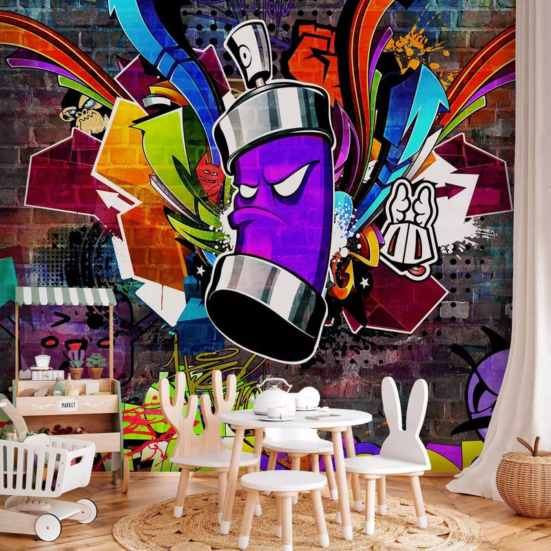 Wall Murals with graffiti for a teenager - Colorful graffiti, 94782 G-ART