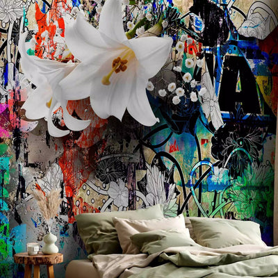 Wall Murals with graffiti - for a girl's room, 97937G-ART