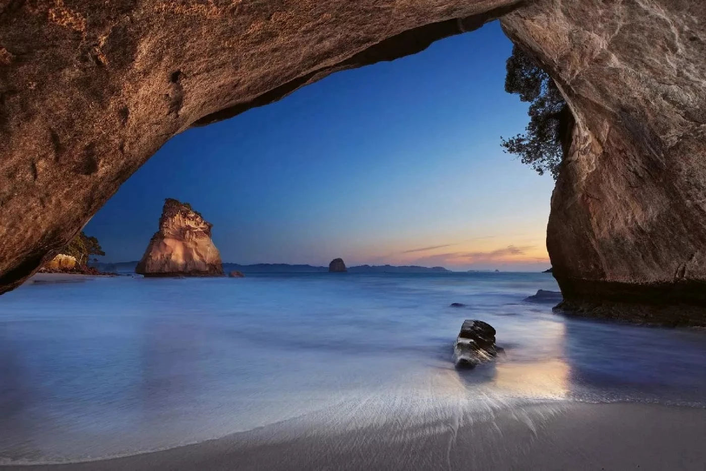 Fototapetes ar jūras skatu - Koromandelas pussala, mierīgas krāsas D-ART