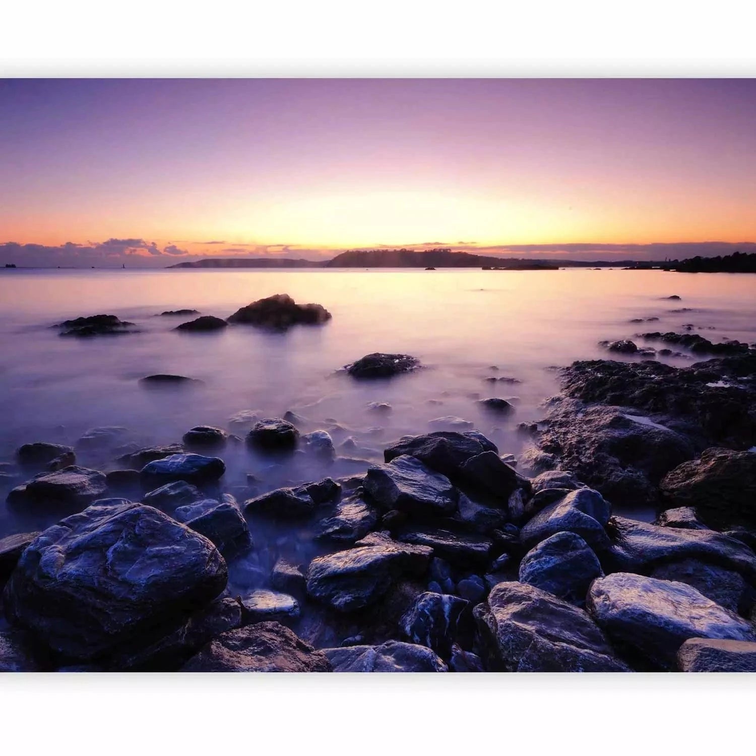 Fototapetes ar jūru - Mierīga jūra un saulriets - uz pasūtījumu G-ART