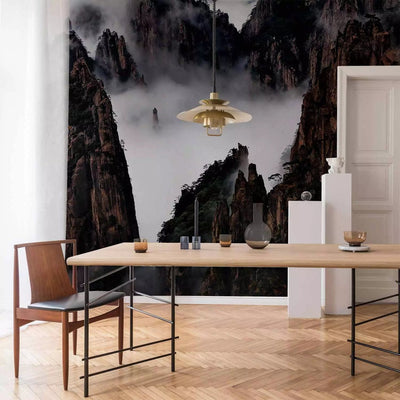 Wall Murals with Sea of Clouds in the Huangshan Mountains in China - in the interior G-ART