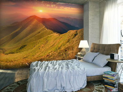 Fototapetes ar kalniem - Skaista rudens ainava Karpatos, 60591 G-ART