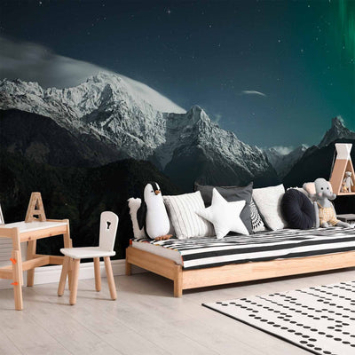 Wall Murals with mountains - Northern Lights, 59850 G -Art