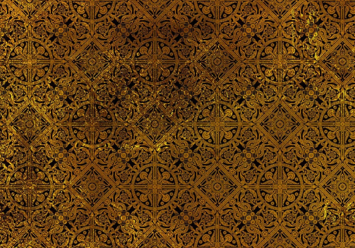 Fototapetes ar ķeltu ornamentu, zeltā krāsā - 91380 G-ART