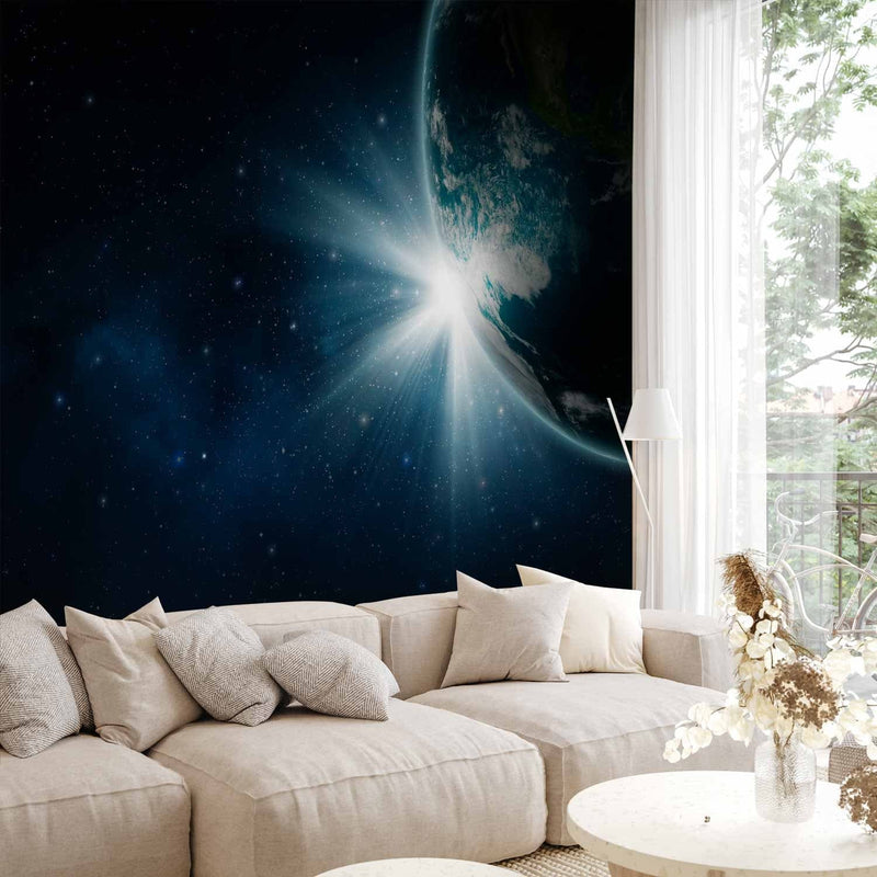 Birth of the World - Dark Space Landscape with Stars - 60169 G -Art