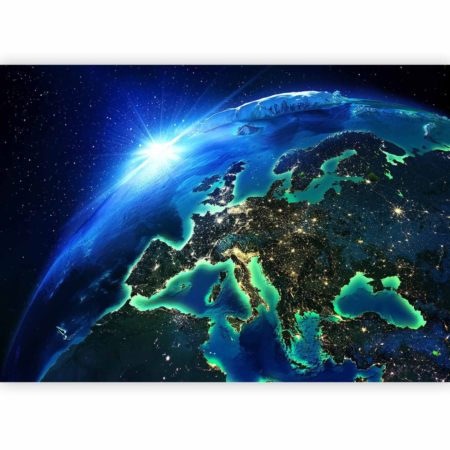 Fototapetes ar kosmosu - Planēta Zeme - kosmosa ainava ar Sauli G-ART
