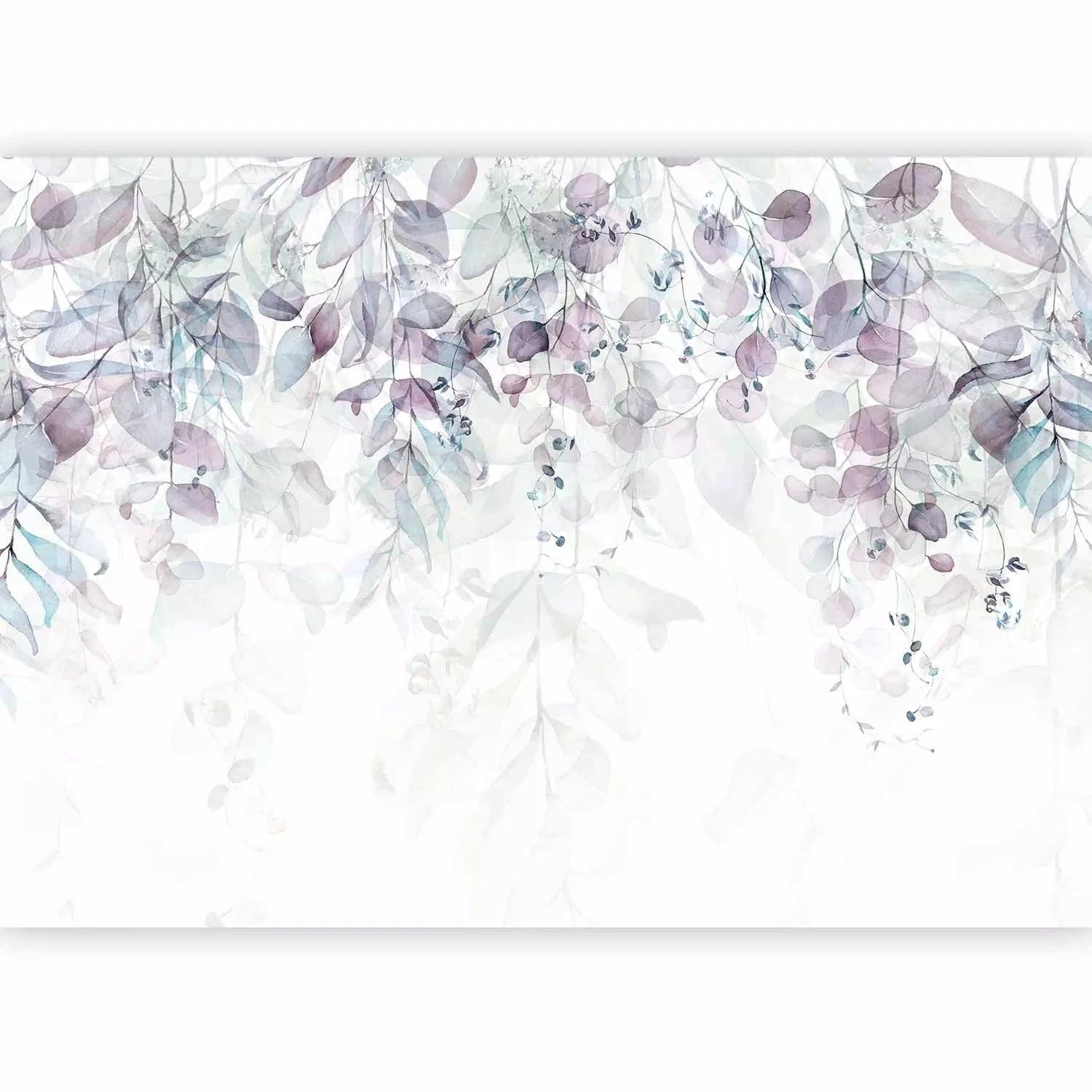 Fototapetes ar lapām - Maigs dabas pieskāriens (violetā) - pasūtīt G-ART