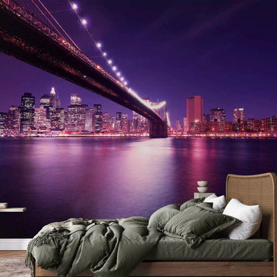 Wall Murals - Night shot of Manhattan city architecture, 60197 G-ART