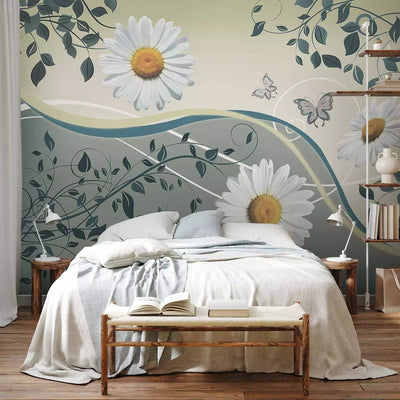 Wall Murals with daisies- lightness, 60847- Buy G-Art