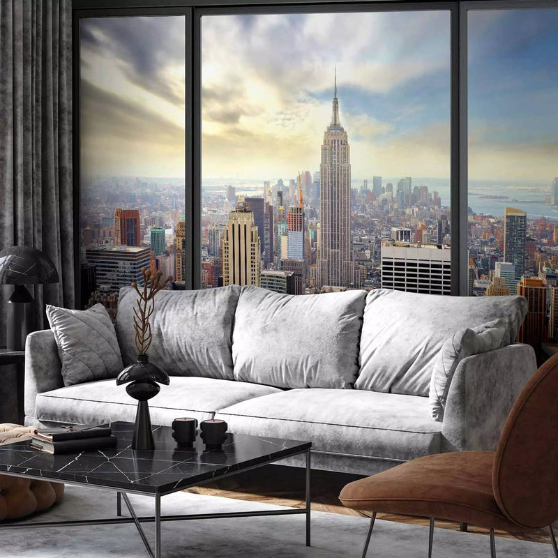 Wall Murals with New York - Cities behind the glass - 61563g -art