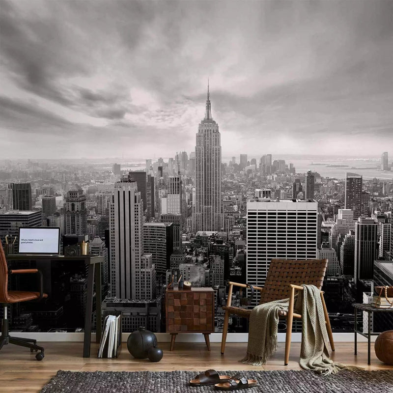 Wall Murals with New York in Gray - Old New York - 61504 G-ART