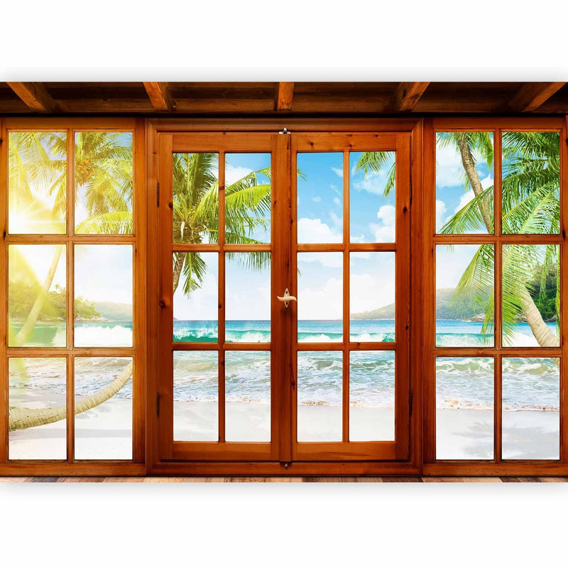 Wall Murals with palms - invitation, 61671 G -art