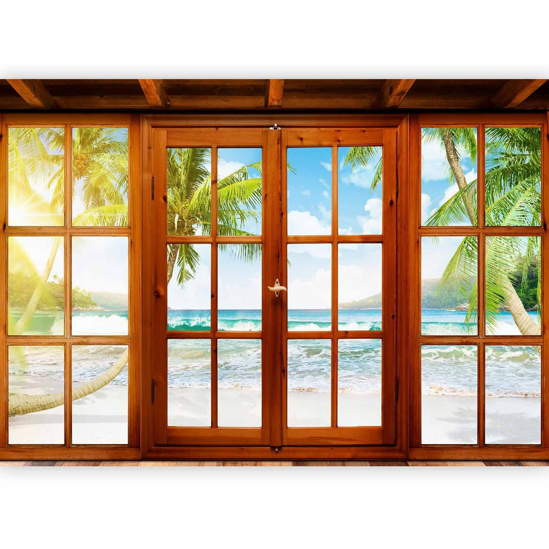 Wall Murals with palms - natural landscape - invitation - 61671g -art