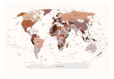 Fototapetes ar pasaules karti - Kur šodien?, 64360 G-ART