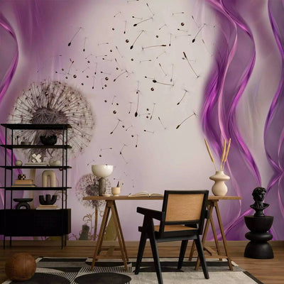 Wall Murals with dandelion in purple shades - hope for 96835 G -art