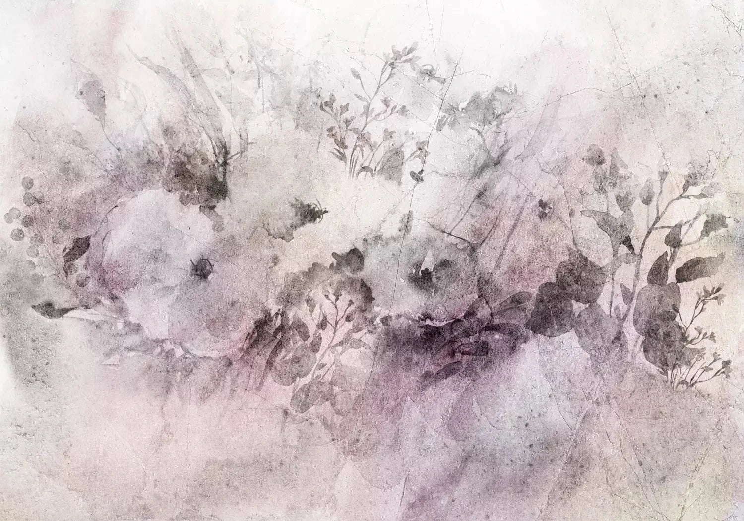 Fototapetes ar pļavas ziediem - Vasaras pļavas ainava (rozā toņos) G-ART