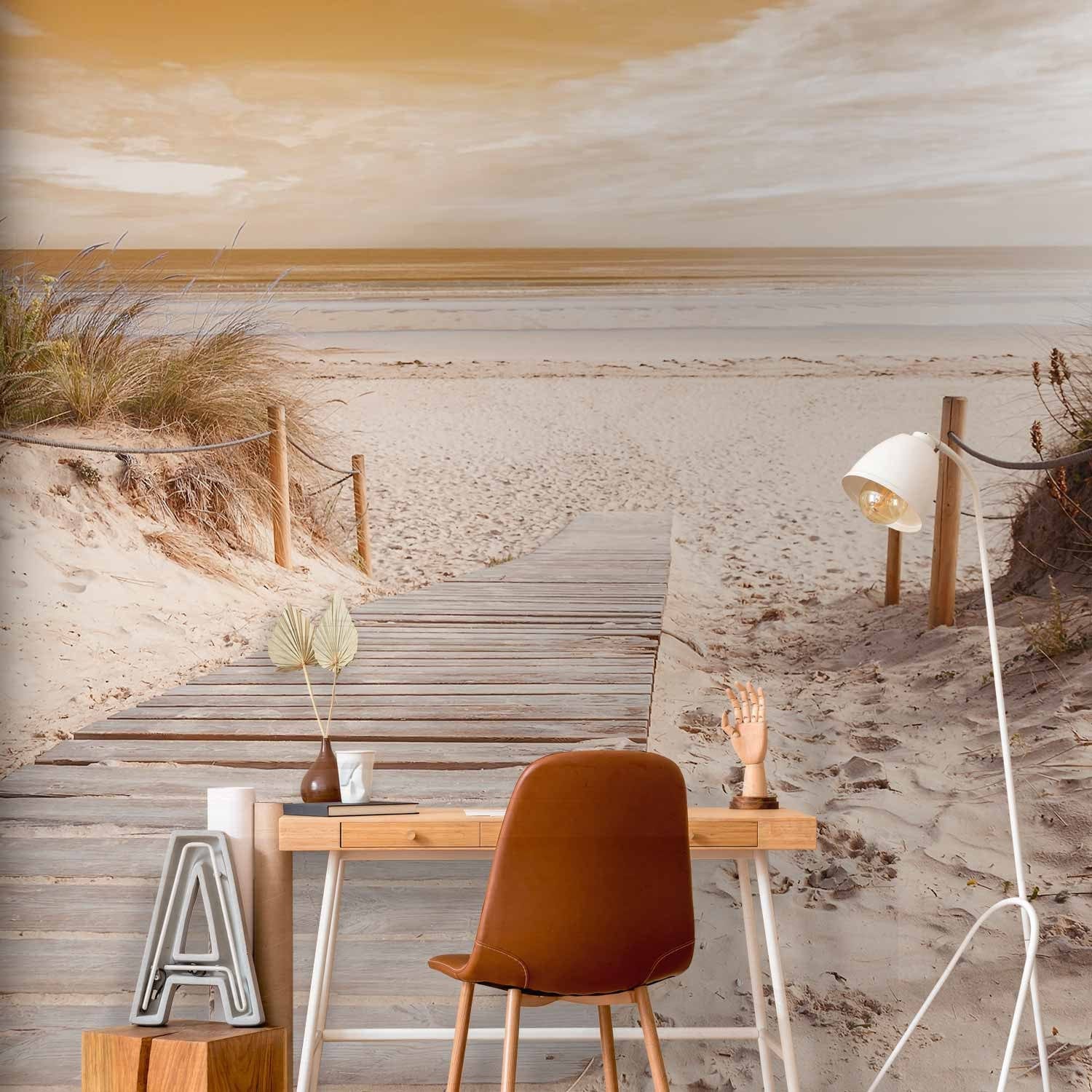 Fototapetes ar pludmali - Pludmalē - sepija - 61591 - izvēties izmēru G-ART