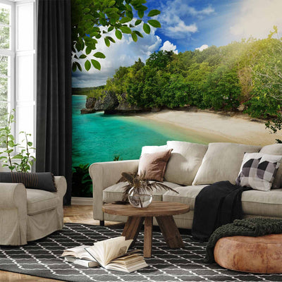 Summer Wall Murals with the beach - sunny beach - 61585g -art