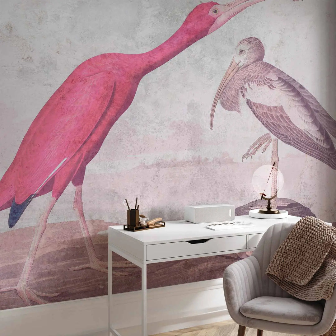 Fototapetes ar putniem - Klusie ūdeņi un laika atbalsis, 144657
