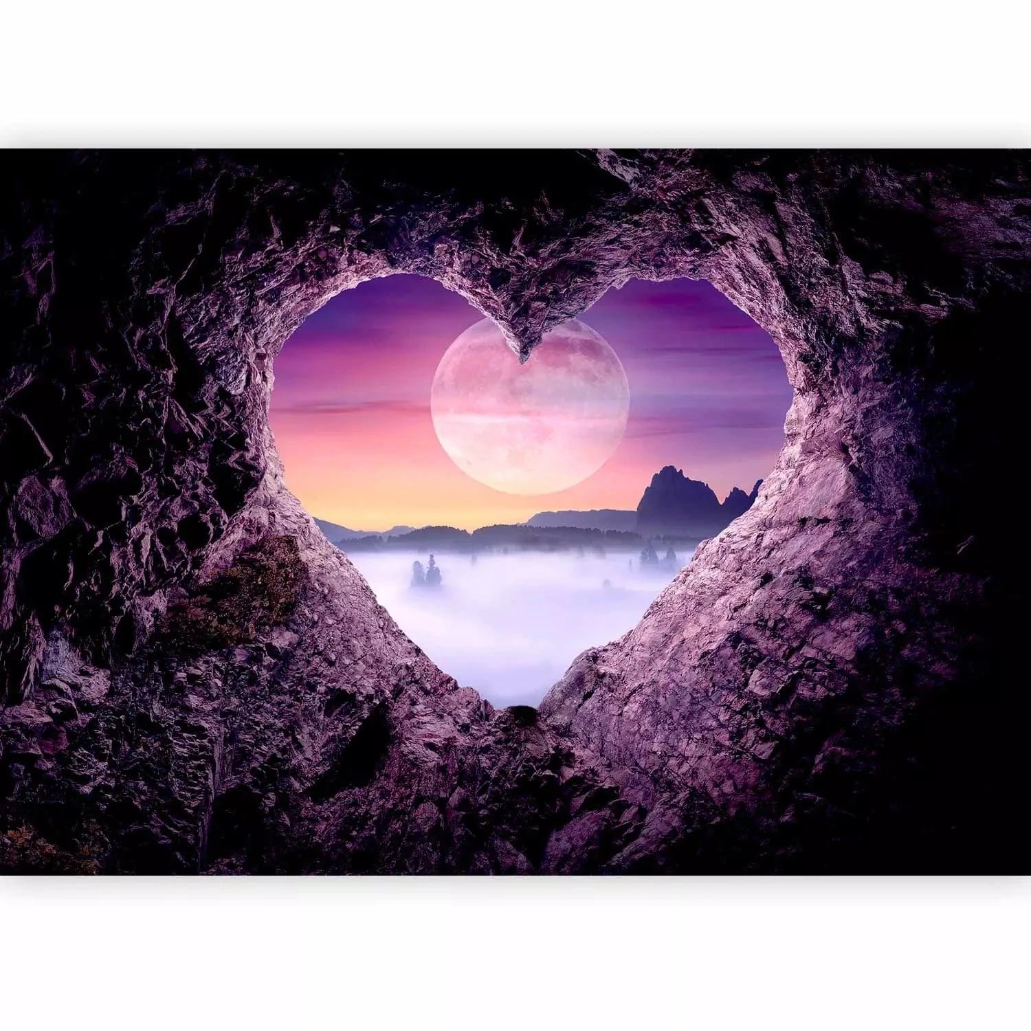 Fototapetes ar romantisku tematiku - Violeta ala, violetā krāsā G-ART