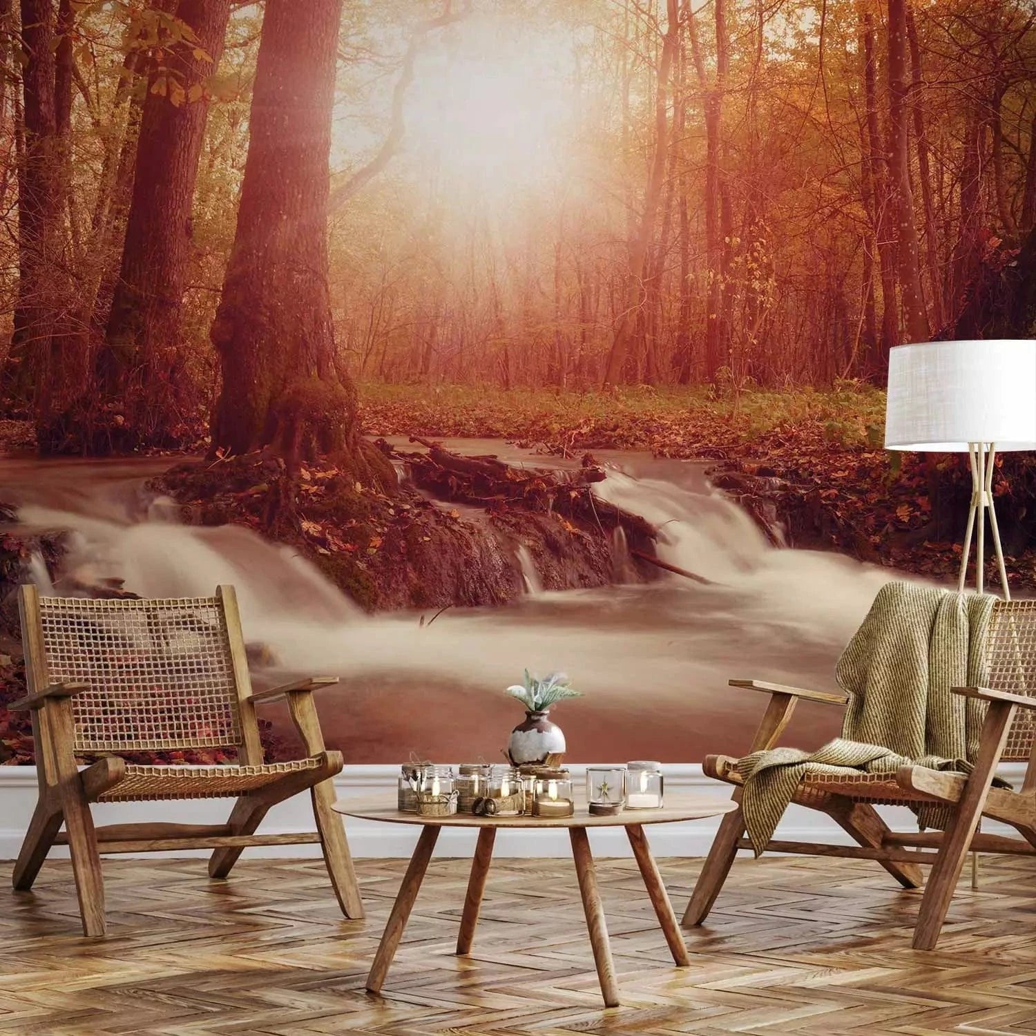 Fototapetes ar rudens mežu - Rudens sapnis - dabas noskaņas G-ART