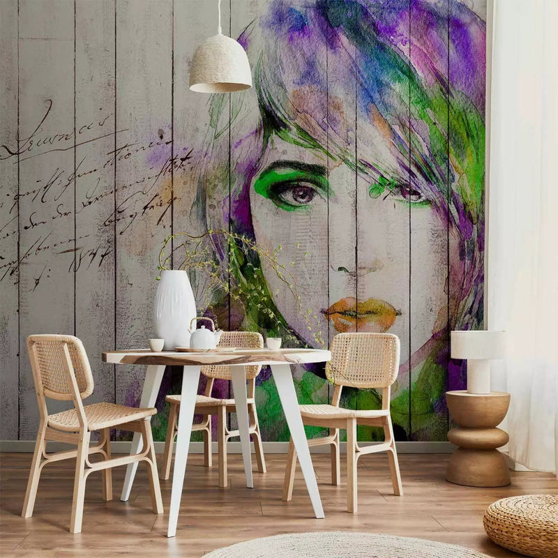 Wall Murals With a woman&