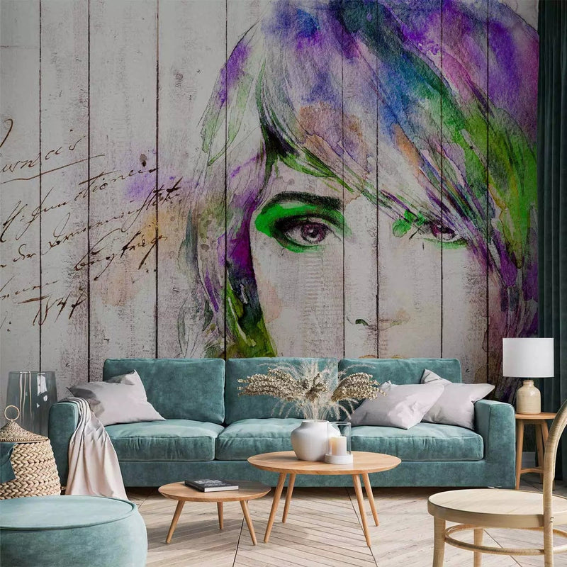 Wall Murals With a woman&