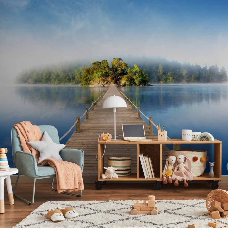 Wall Murals with a beautiful landscape - a mysterious island, 61609 G -art