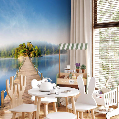 Wall Murals with a beautiful landscape - a mysterious island, 61609 G -art